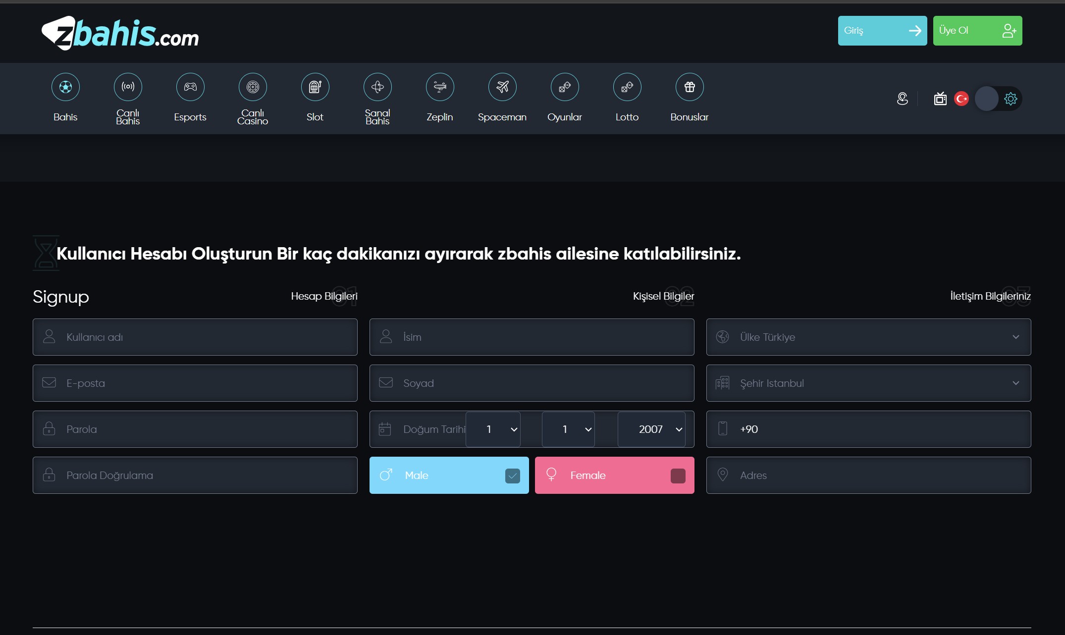 zslot güncel giriş